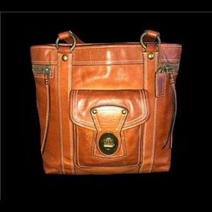 Coach Legacy Vachetta Whiskey Leather Tote Bag